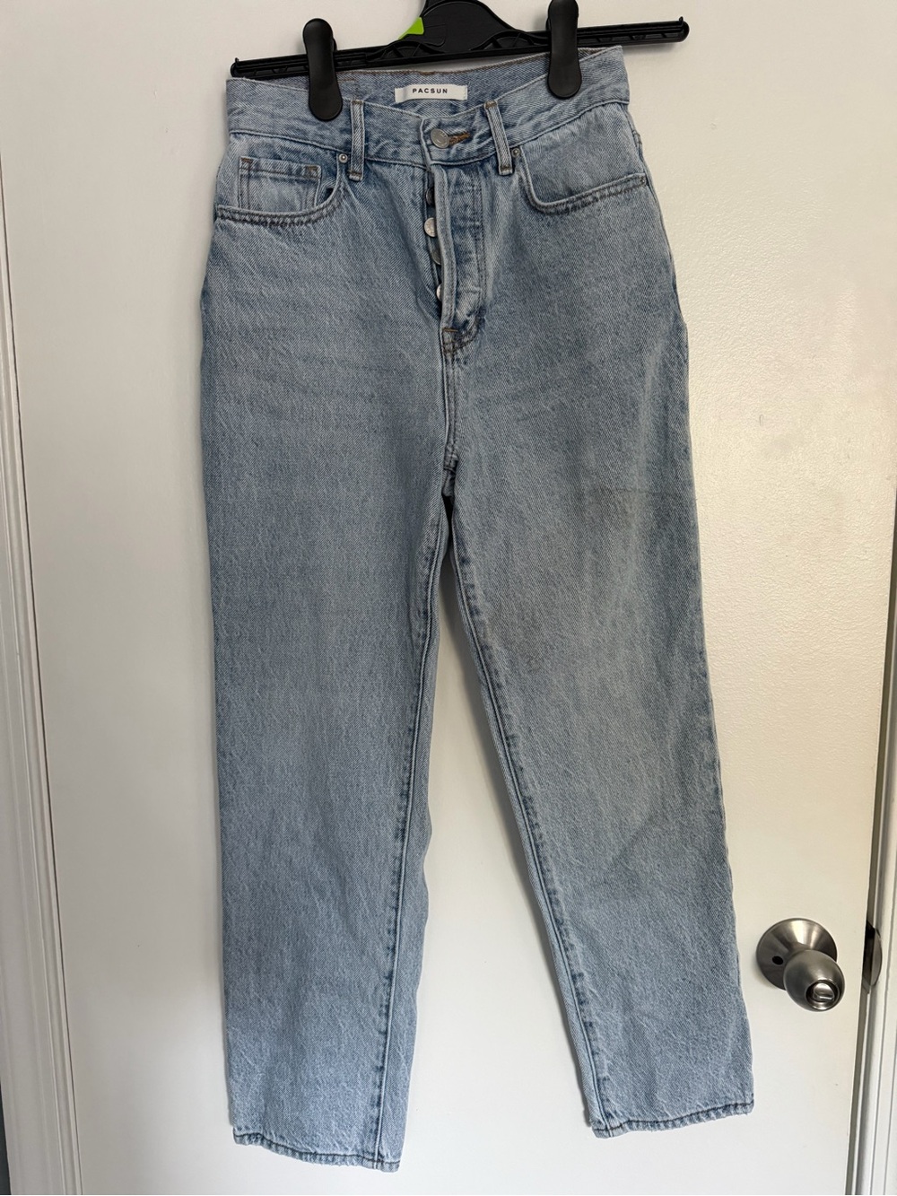 PacSun Light Blue High Rise Straight Jeans